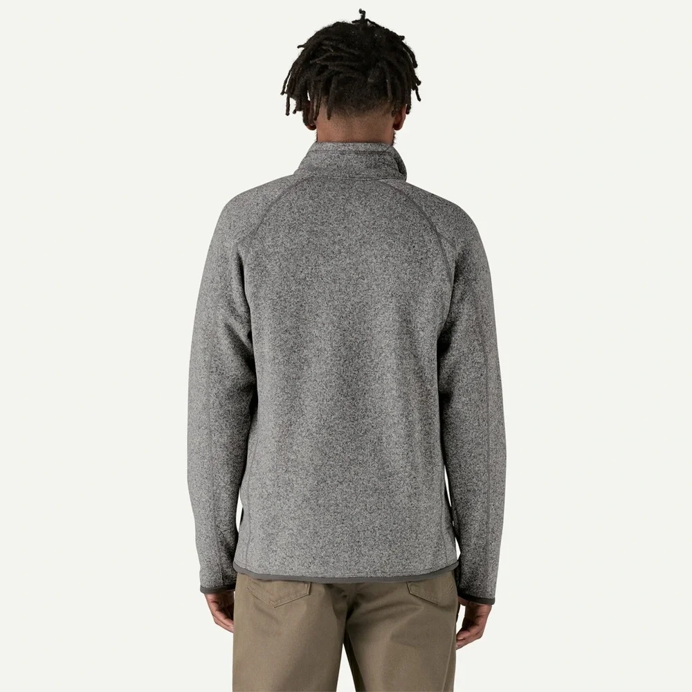 EUC Patagonia Men’s Gray Better Sweater 1/4 Zip Fleece Pullover In Stonewash - Picture 3 of 13